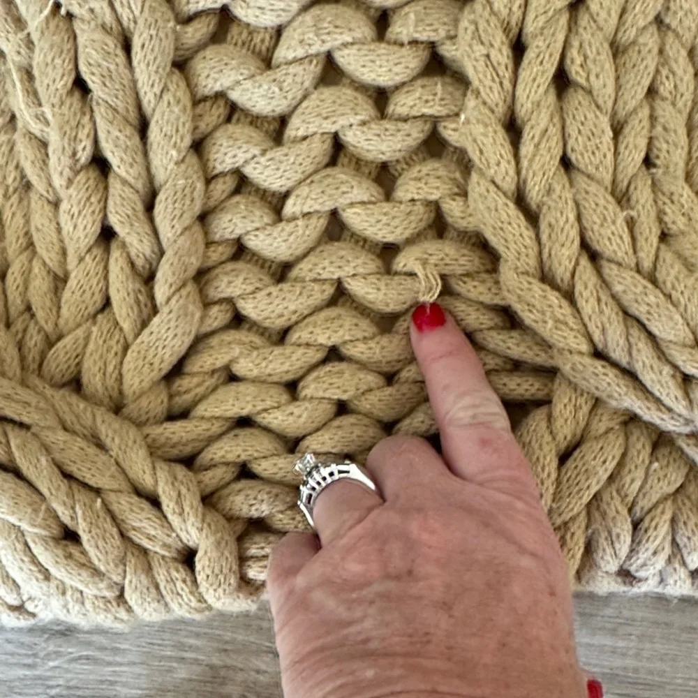 Pottery Barn Colossal hand knit pillow cover